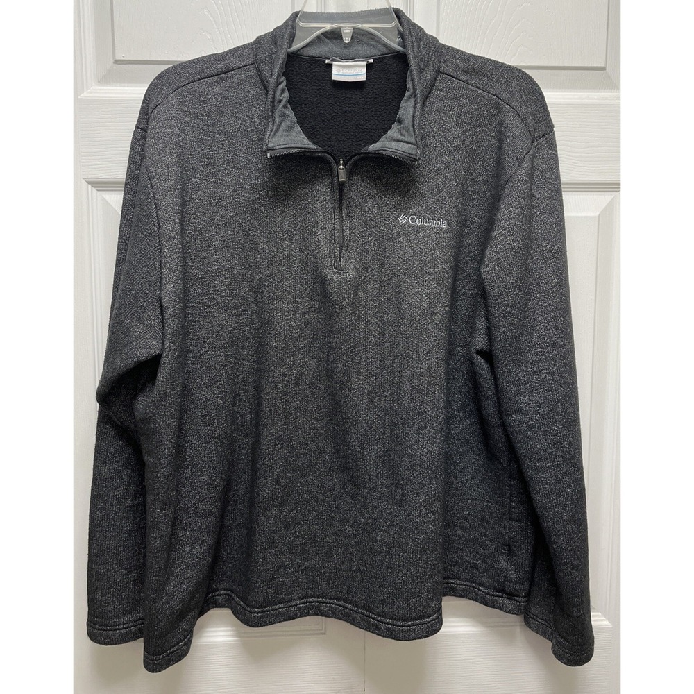 Columbia Sportswear 1/4 Zip Mens Size XXL Fleece Pullover Gray